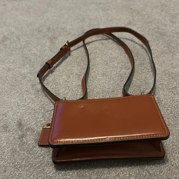 Coach Cognac Brown Bandit Shoulder Bag Leather Mini Bag Convertible Crossbody - Picture 10 of 10